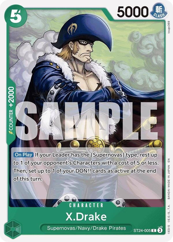 Image for X.Drake (ST24-005) - One Piece Card Game