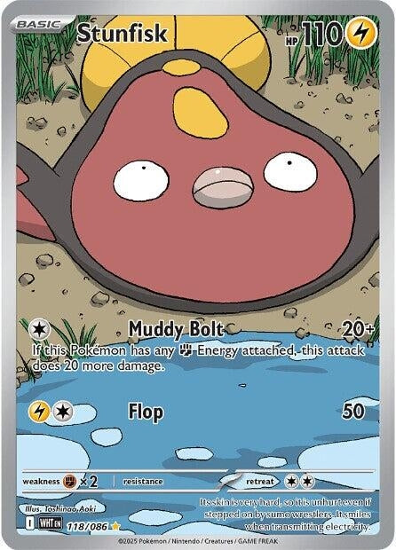 Image for Stunfisk (118/086) (WHT) - Pokemon