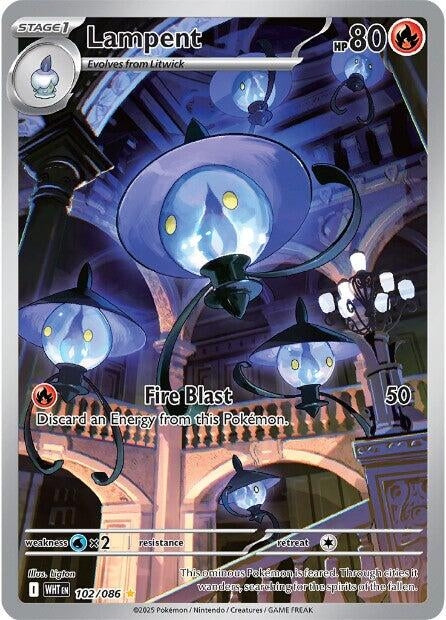 Image for Lampent (102/086) (WHT) - Pokemon