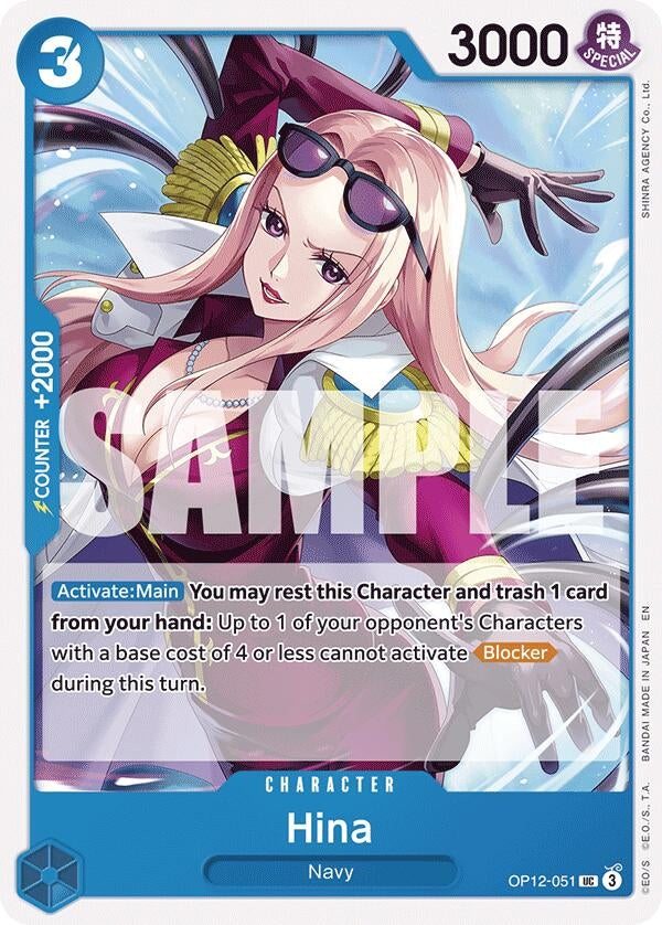 Image for Hina (OP12-051) - One Piece Card Game