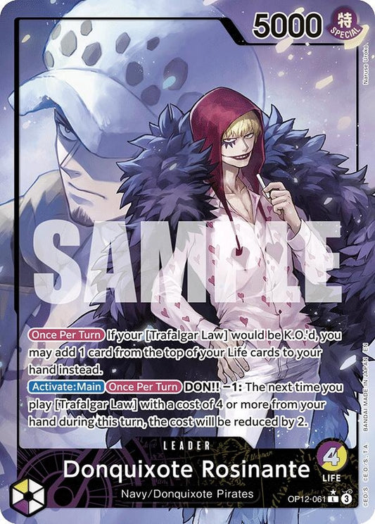 Image for Donquixote Rosinante (061) (Alternate Art) (OP12-061) - One Piece Card Game