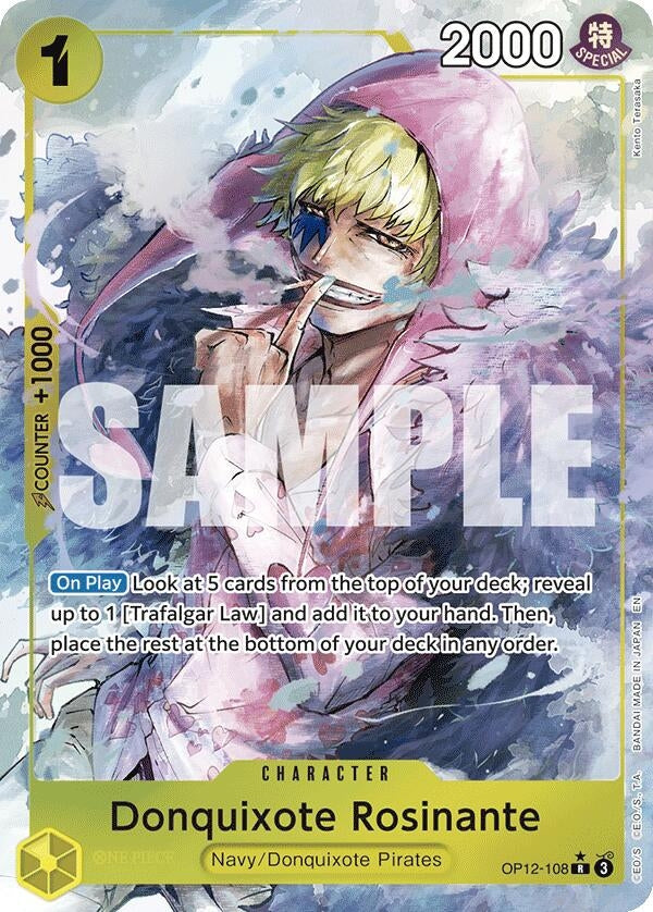 Image for Donquixote Rosinante (108) (Alternate Art) (OP12-108) - One Piece Card Game
