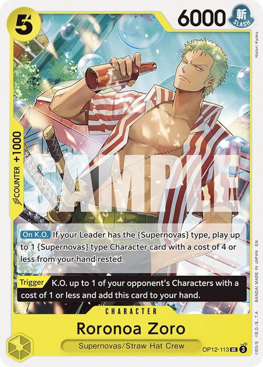 Image for Roronoa Zoro (113) (OP12-113) - One Piece Card Game