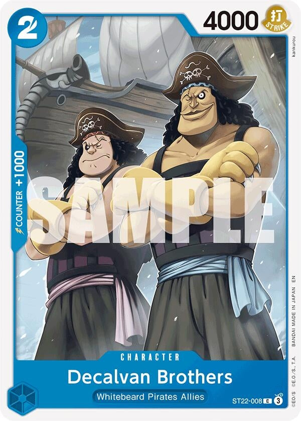 Image for Decalvan Brothers (ST22-008) - One Piece Card Game