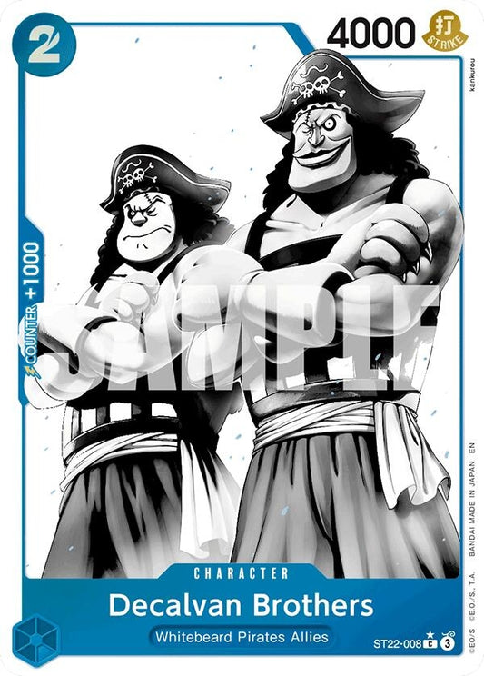Image for Decalvan Brothers (Parallel) (ST22-008) - One Piece Card Game