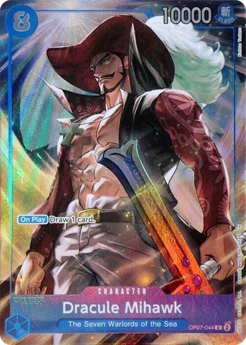 Image for Dracule Mihawk (Seven Warlords of the Sea Binder Set) (OP07-044) (OP-PR) - One Piece Card Game