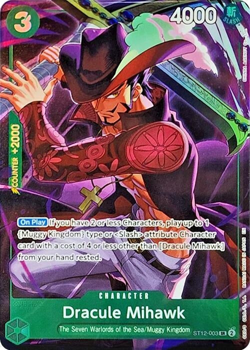Image for Dracule Mihawk (Illustration Box Vol.4) (ST12-003) - One Piece Card Game