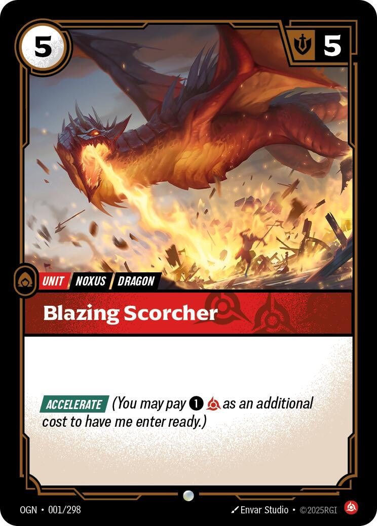 Image for Blazing Scorcher (001/298) - Riftbound: League of Legends Trading Card Game