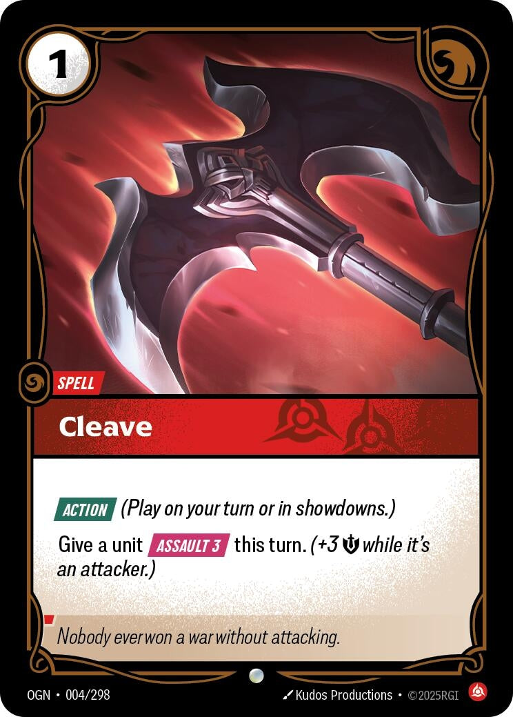 Image for Cleave (004/298) - Riftbound: League of Legends Trading Card Game