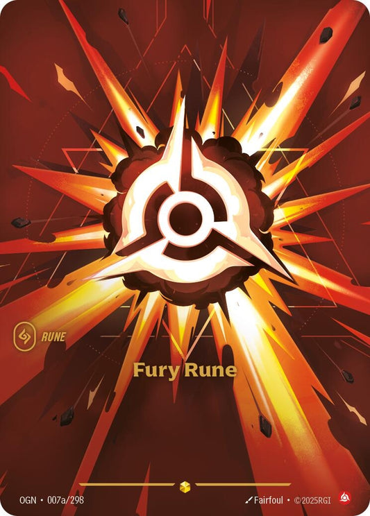 Image for Fury Rune (Alternate Art) (007a/298) - Riftbound: League of Legends Trading Card Game