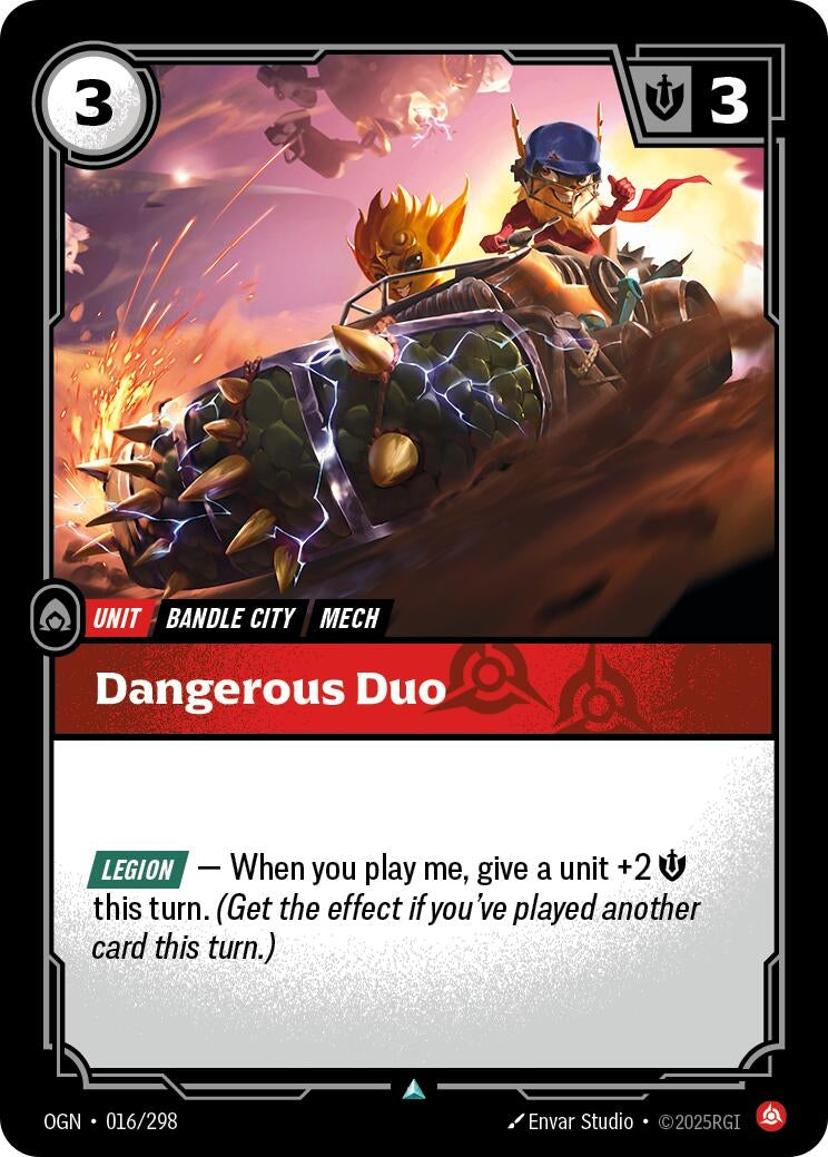 Image for Dangerous Duo (016/298) - Riftbound: League of Legends Trading Card Game