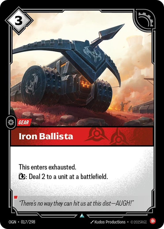 Image for Iron Ballista (017/298) - Riftbound: League of Legends Trading Card Game