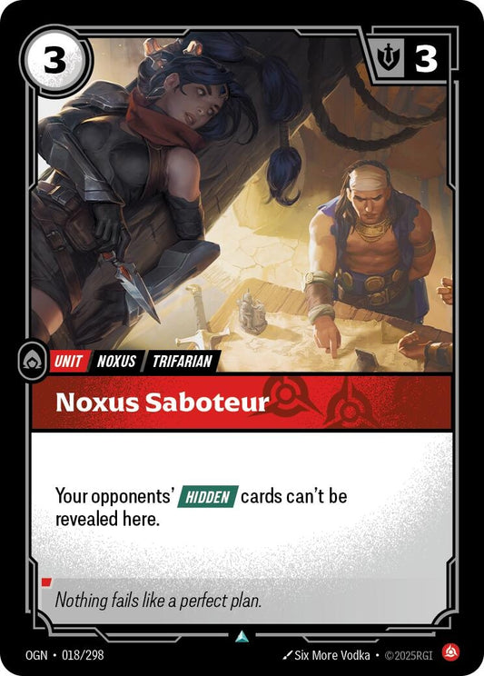 Image for Noxus Saboteur (018/298) - Riftbound: League of Legends Trading Card Game