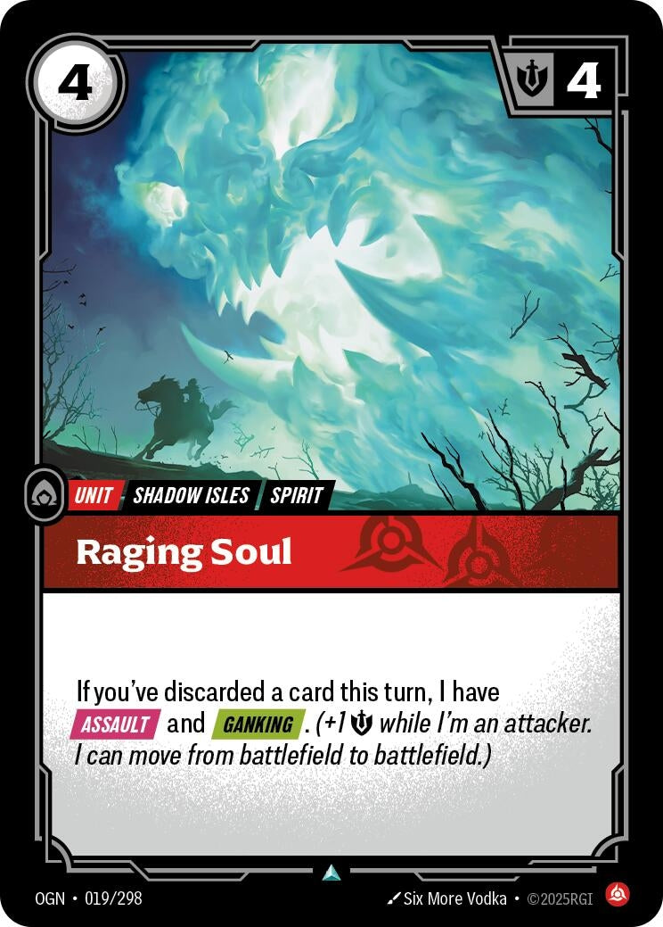 Image for Raging Soul (019/298) - Riftbound: League of Legends Trading Card Game
