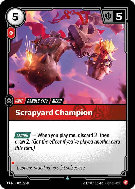 Image for Scrapyard Champion (020/298) - Riftbound: League of Legends Trading Card Game