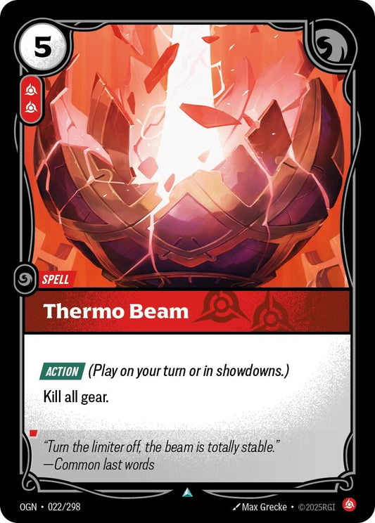 Image for Thermo Beam (022/298) - Riftbound: League of Legends Trading Card Game
