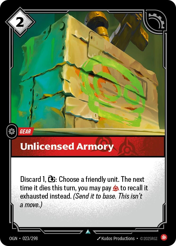 Image for Unlicensed Armory (023/298) - Riftbound: League of Legends Trading Card Game
