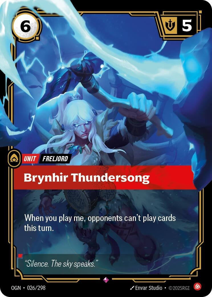 Image for Brynhir Thundersong (026/298) - Riftbound: League of Legends Trading Card Game