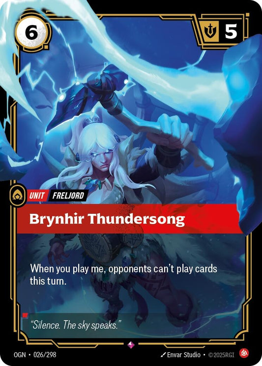 Image for Brynhir Thundersong (026/298) - Riftbound: League of Legends Trading Card Game