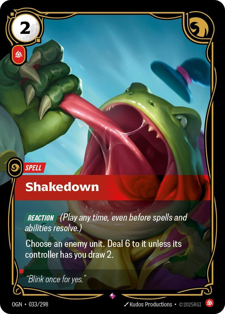 Image for Shakedown (033/298) - Riftbound: League of Legends Trading Card Game