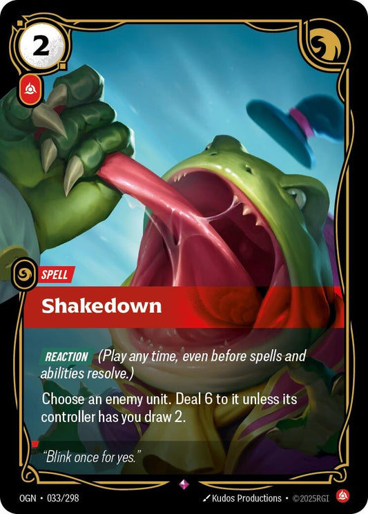 Image for Shakedown (033/298) - Riftbound: League of Legends Trading Card Game