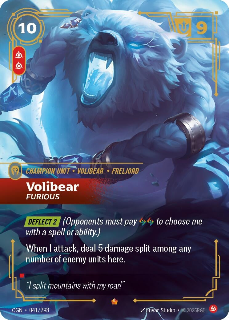 Image for Volibear - Furious (041/298) - Riftbound: League of Legends Trading Card Game