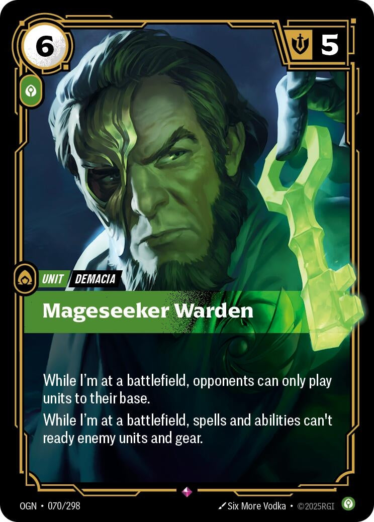 Image for Mageseeker Warden (070/298) - Riftbound: League of Legends Trading Card Game