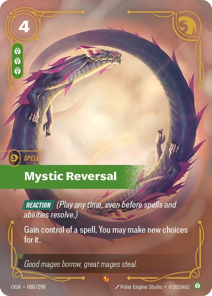 Image for Mystic Reversal (080/298) - Riftbound: League of Legends Trading Card Game