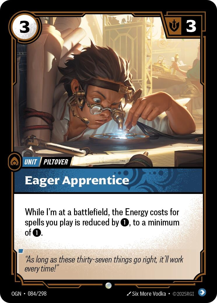 Image for Eager Apprentice (084/298) - Riftbound: League of Legends Trading Card Game