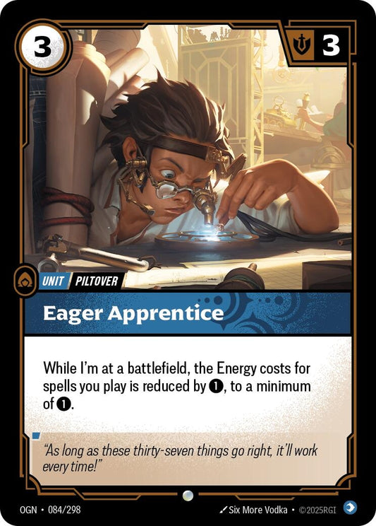 Image for Eager Apprentice (084/298) - Riftbound: League of Legends Trading Card Game