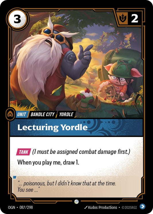 Image for Lecturing Yordle (087/298) - Riftbound: League of Legends Trading Card Game