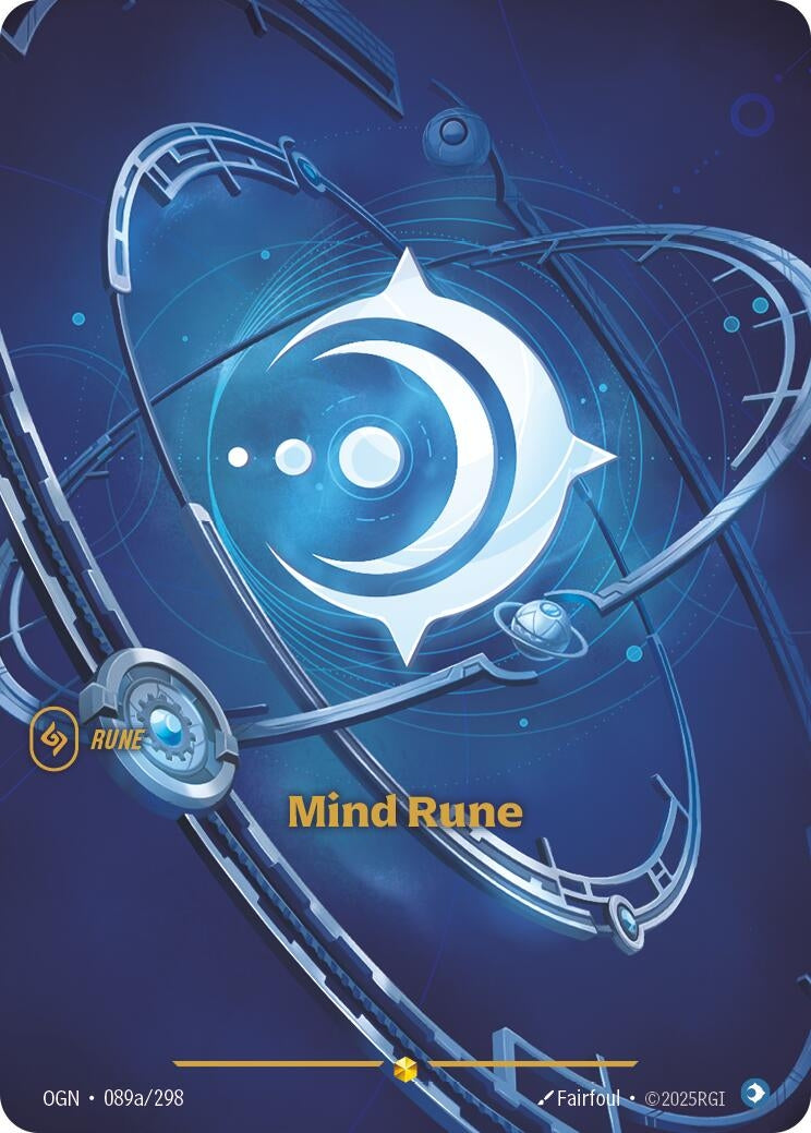 Image for Mind Rune (Alternate Art) (089a/298) - Riftbound: League of Legends Trading Card Game