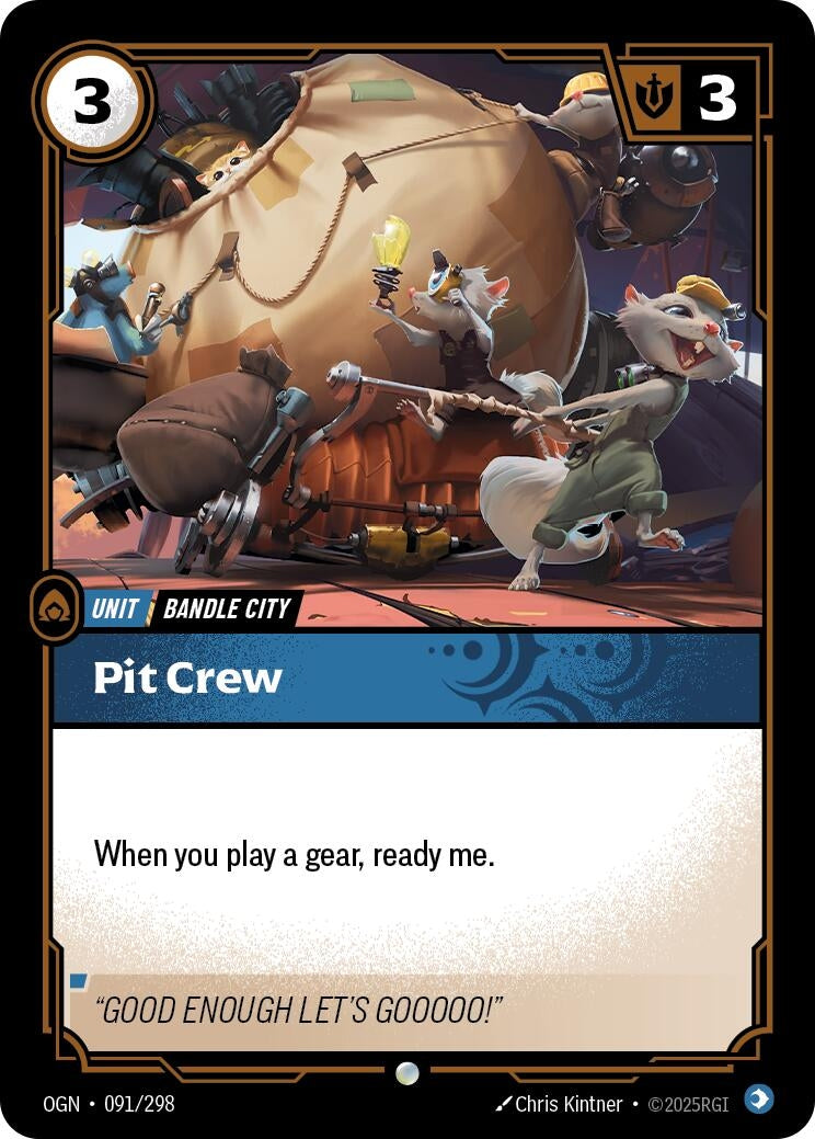 Image for Pit Crew (091/298) - Riftbound: League of Legends Trading Card Game
