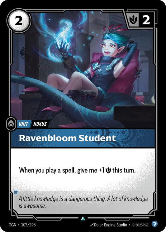 Image for Ravenbloom Student (103/298) - Riftbound: League of Legends Trading Card Game