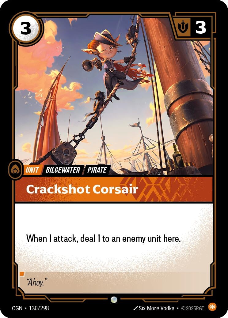 Image for Crackshot Corsair (130/298) - Riftbound: League of Legends Trading Card Game