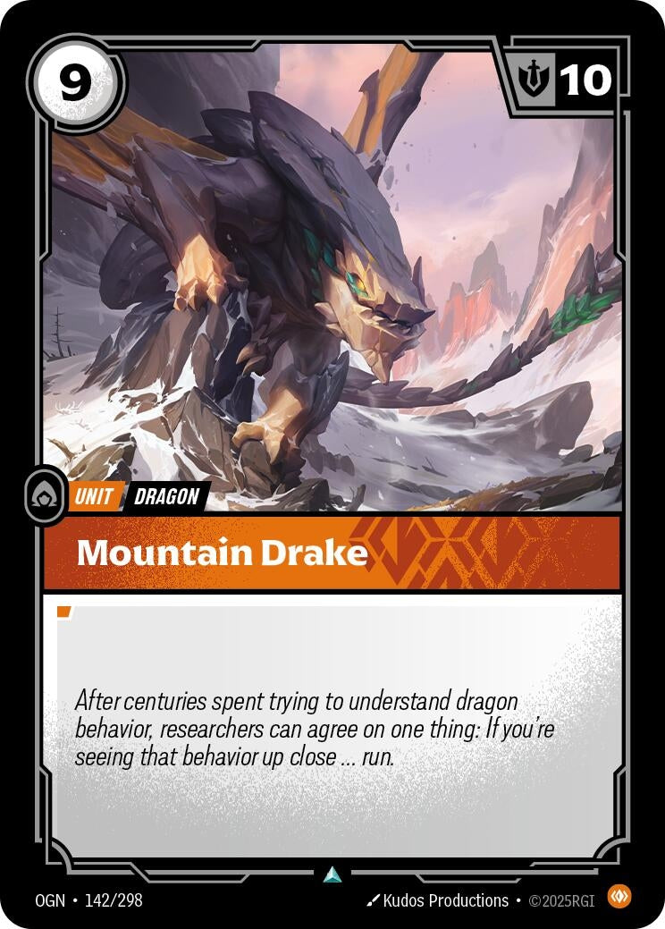 Image for Mountain Drake (142/298) - Riftbound: League of Legends Trading Card Game