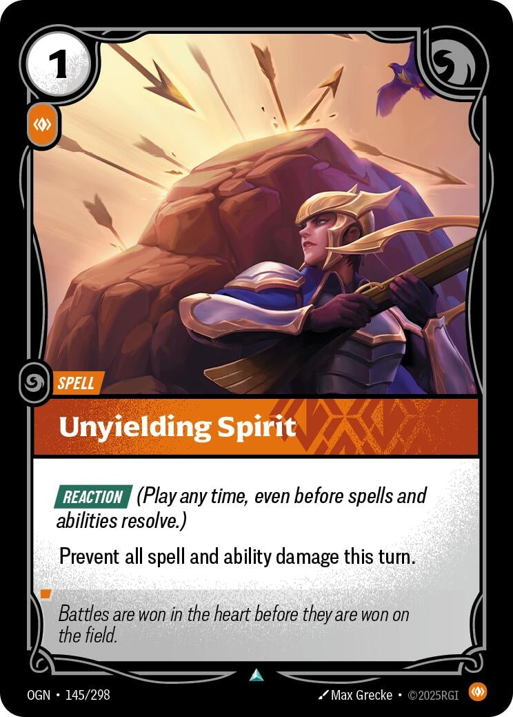 Image for Unyielding Spirit (145/298) - Riftbound: League of Legends Trading Card Game