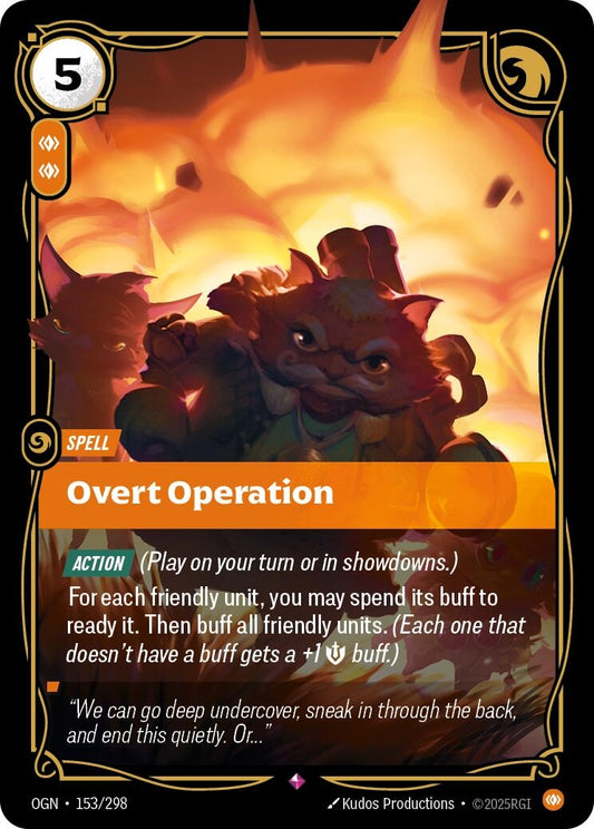 Image for Overt Operation (153/298) - Riftbound: League of Legends Trading Card Game
