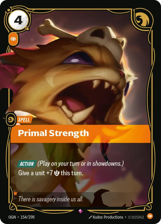 Image for Primal Strength (154/298) - Riftbound: League of Legends Trading Card Game