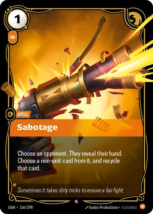 Image for Sabotage (156/298) - Riftbound: League of Legends Trading Card Game