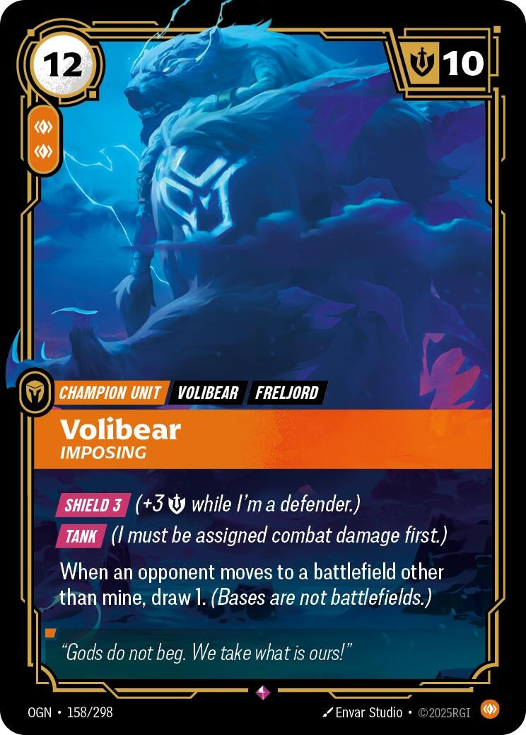 Image for Volibear - Imposing (158/298) - Riftbound: League of Legends Trading Card Game