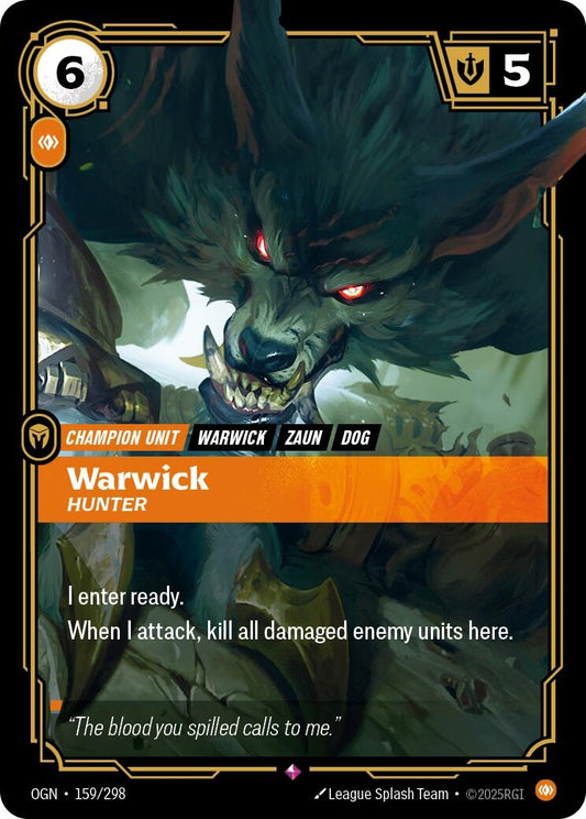 Image for Warwick - Hunter (159/298) - Riftbound: League of Legends Trading Card Game