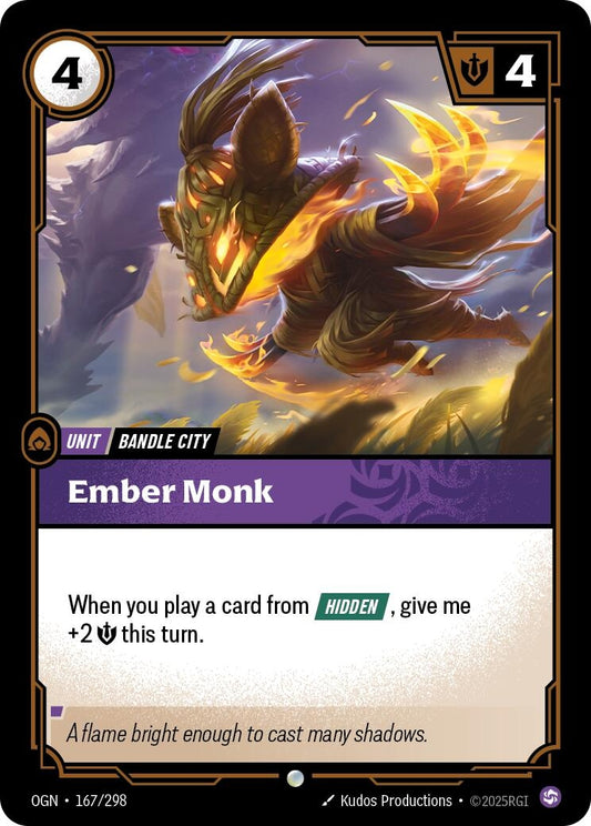Image for Ember Monk (167/298) - Riftbound: League of Legends Trading Card Game