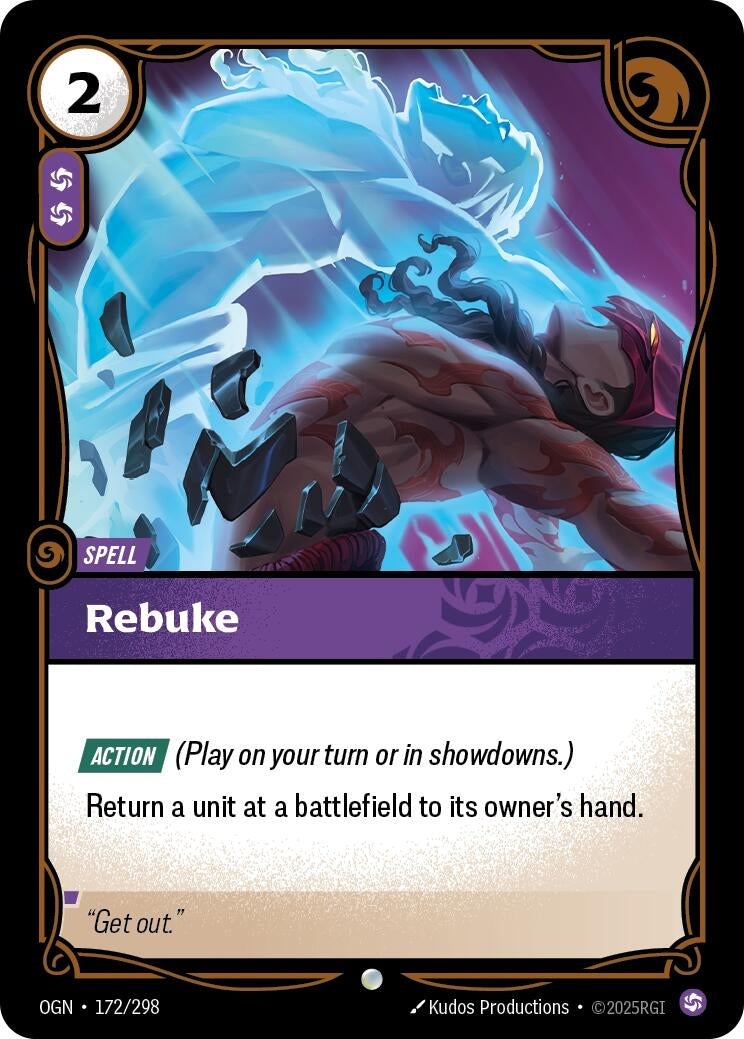 Image for Rebuke (172/298) - Riftbound: League of Legends Trading Card Game