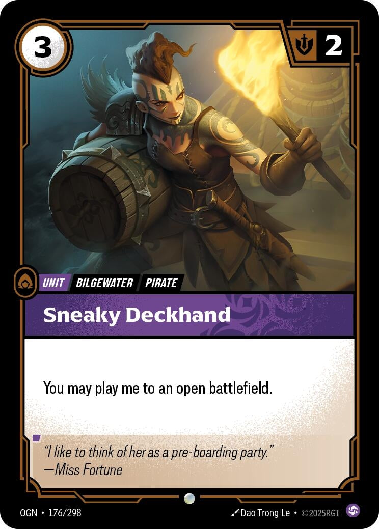 Image for Sneaky Deckhand (176/298) - Riftbound: League of Legends Trading Card Game