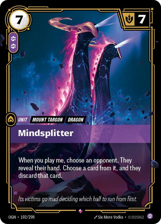 Image for Mindsplitter (192/298) - Riftbound: League of Legends Trading Card Game