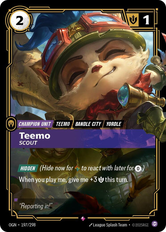 Image for Teemo - Scout (197/298) - Riftbound: League of Legends Trading Card Game