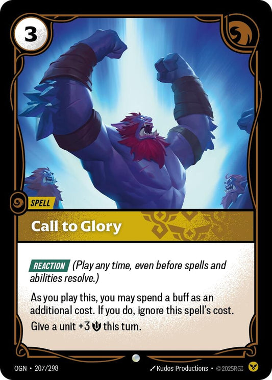 Image for Call to Glory (207/298) - Riftbound: League of Legends Trading Card Game