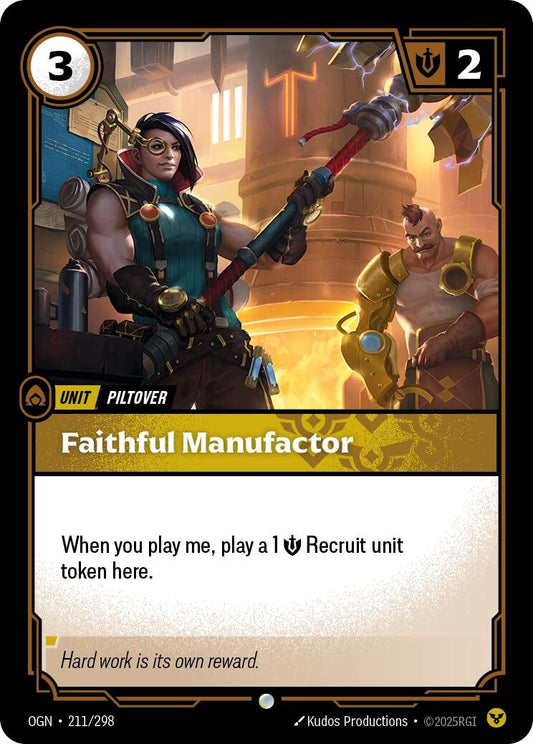 Image for Faithful Manufactor (211/298) - Riftbound: League of Legends Trading Card Game