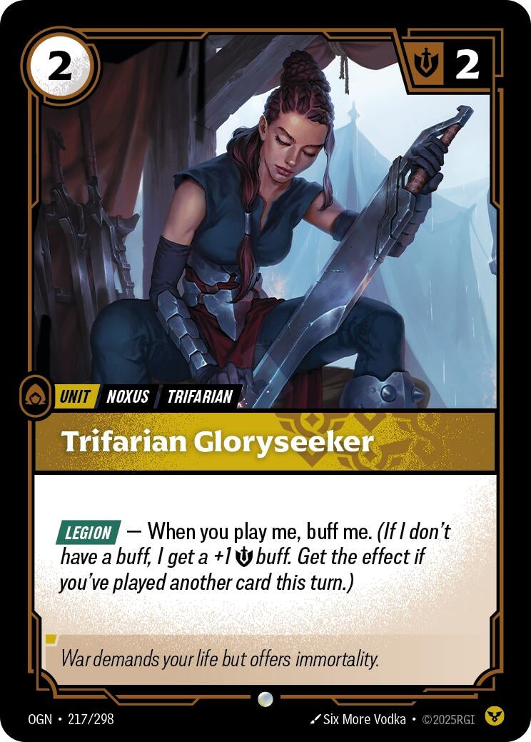 Image for Trifarian Gloryseeker (217/298) - Riftbound: League of Legends Trading Card Game
